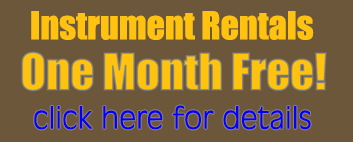 instrument rentals free for one month, click for details